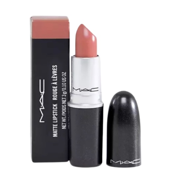 MAC Cosmetics đź’„ VELVET TEDDY 617 Matte Lipstick Full Size Deep Beige NEW IN BOX - Picture 2 of 6